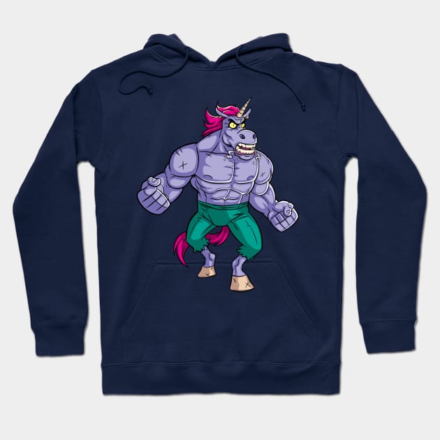 Unicorn Rage 2 Hoodie by Malchev